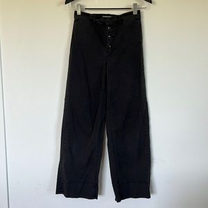 Everlane wide leg button up pants
